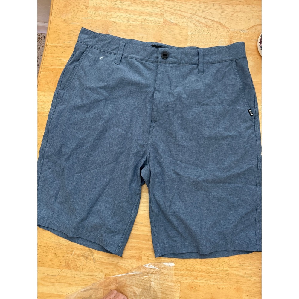 Reef Men's Gray Casual Shorts Size 34 Beach Vacation